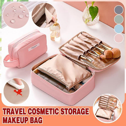 Travel Cosmetic Storage Makeup Bag Toiletry Wash Organizer Waterproof Portable L Size - Aimall