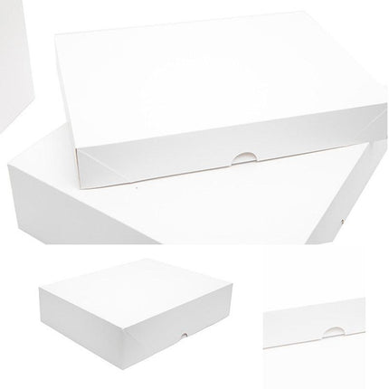 Premium Shirt Packaging Boxes 350g White Cardboard 2Sizes Easy Storage Flat Pack