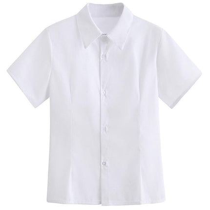 Japanese Women Girls JK Uniform Short Sleeve Shirts Tops Blouse Pleated Skirts - Aimall