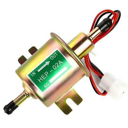 12V Universal Low Pressure Electric Fuel Pump 2.5-4 PSI Gas Diesel Inline HEP02A