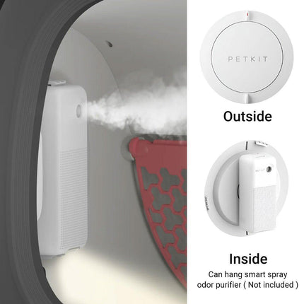 Automatic Cat Litter Box Spray Deodorizer Holder for Odor Control and Fresh Air