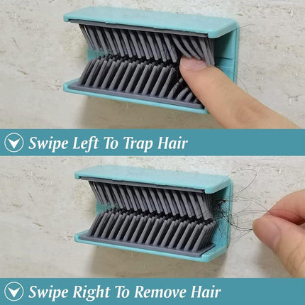 Shower Hair Catcher Easy to Install Silicone Hair Collector For Bathroom Tools