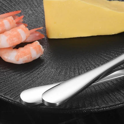 Stainless Steel Butter Knife Cold Hard Butter Serrated Edge Spreader Cheese Jam - Aimall