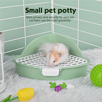 Rabbit Litter Box And Small Animals Pet Toilet Pee Pad Supplies Potty Rabbit - Aimall
