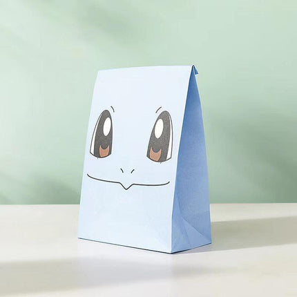 40 PCS Cartoon Gift Paper Bag White Kraft Paper AU
