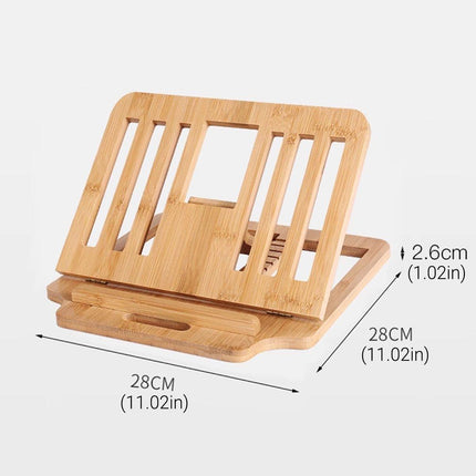 Adjustable Bamboo Foldable Laptop Stand Portable Laptop Riser Desk Table Stand