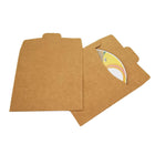 50PCS Kraft Paper CD Envelopes Card Holders Brown Paper Bags for Cards Documents
