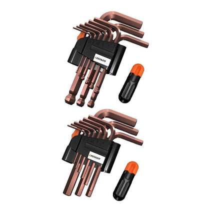 Hexagonal Wrench Set with Plate Handle Multi Size Hex Key Tool Kit for Repair