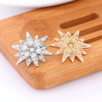 Brooch Six Pointed Star Collar Button Badge Fashion Corsage Pin Accessories