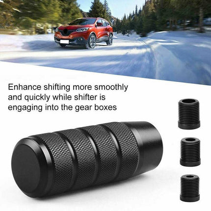 Manual Aluminum Car Gear Stick Shift Knobs Black Shifter Knob Lever Universal - Aimall