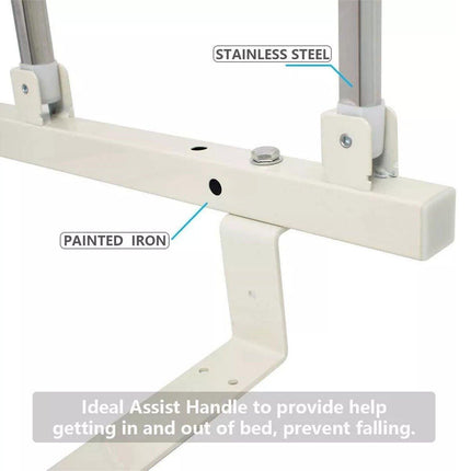 Folding Bedside Support Rail Anti-Fall Assist Handle Adjustable Barrier