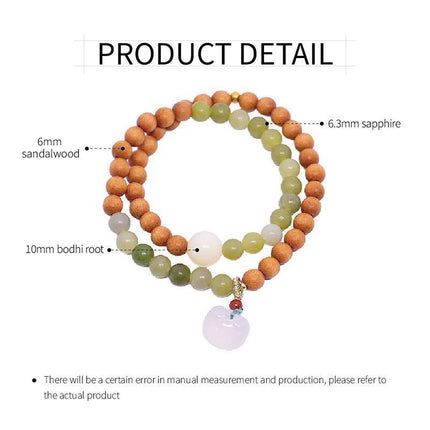 Retro Round Bead Bracelet for Women New Chinese Style Fashion Jewelry Gift