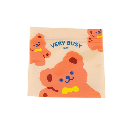 100pcs Cute Cartoon Ziplock Bags for Snacks Candy Cookies Plastic Storage Bags