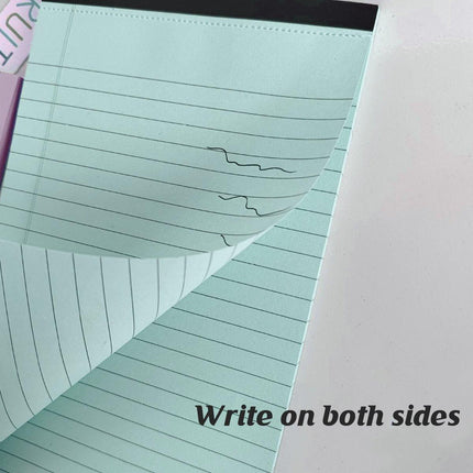 4PCS Tearable Lined Notepad Simple Design Colourful Memo Pad Notebook