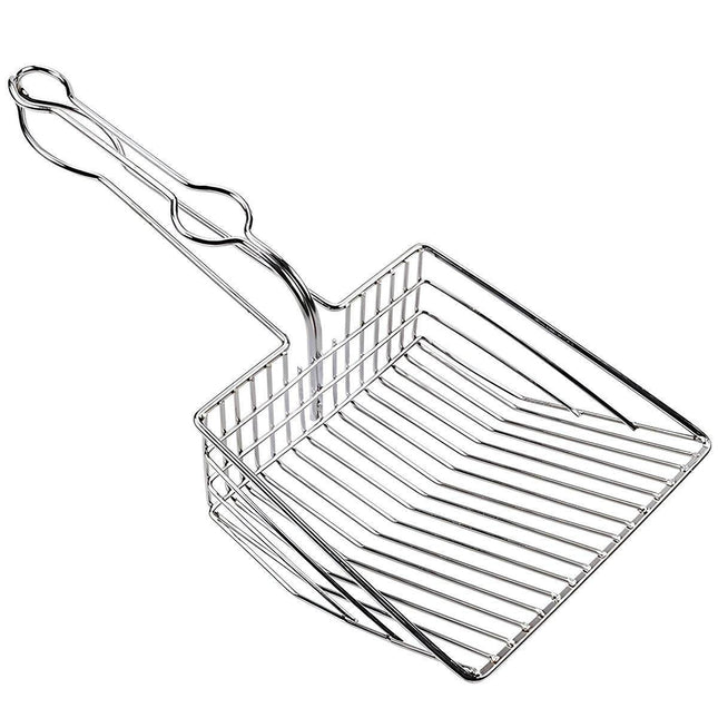 Metal Stainless Steel Cat Litter Shovel Metal Pet Cleaning Filter Scoop Durable - Aimall