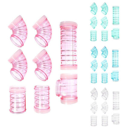 8X Hamster Cage Tunnel Squirrel Guinea Pig Hedgehog Small Animals Tube Toy - Aimall