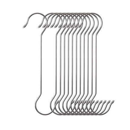 8pcs Metal S Hooks Multifunctional Garden Pot Hangers Outdoor Bird Feeder Hooks