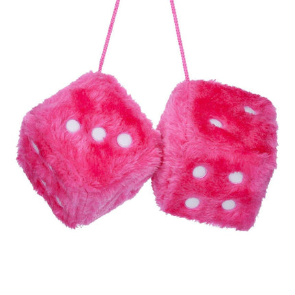 1pair Dice Plush Toy Cube Pendant Keychain Charm Cute Soft Accessory Gift