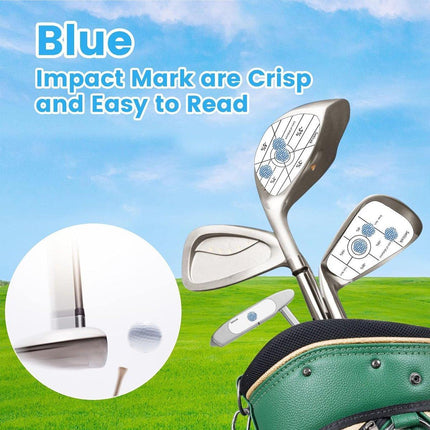 100pcs Golf Impact Strike Stickers Training Aid Club Face Alignment Labels Pack