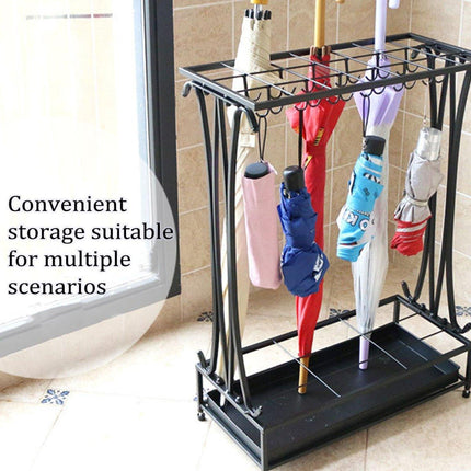 Home Umbrella Storage Rack Stand Organiser for Rain Gear Entryway Umbrella Shelf
