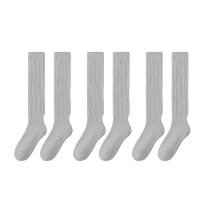 3Pairs Warm Calf Socks Stack Stockings Winter Fall Over Knee High Thick Socks Set