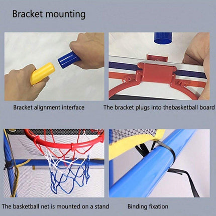 Portable Indoor Basketball Hoop Removable Shooting Game Set for Home Play