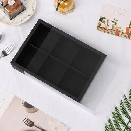 10PCS Cake Box with Transparent Lids Gift Packaging Boxes for Moon Cakes Cookie - Aimall