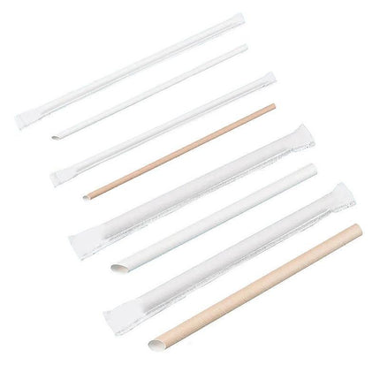 1000-2000pcs Colourful Paper Drinking Straws FOIL Metallic Party BULK SALES - Aimall