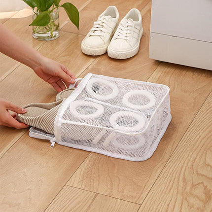 Mesh Laundry Shoes Bags Dry Shoe Organizer Portable Washing Bags - Aimall