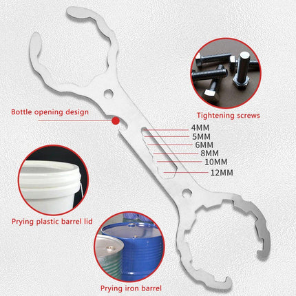 Multi Function Wrench Valve Removal Tool Adjustable Spanner Universal Wrench Set