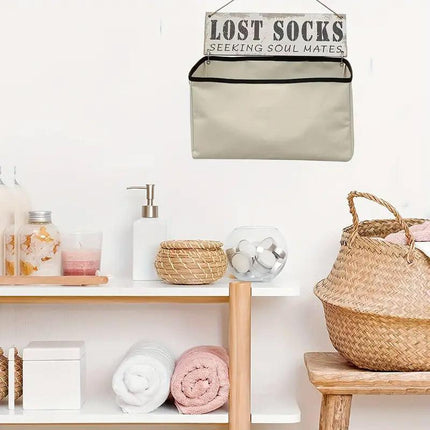 Laundry Room Socks Storage Bag Multifunctional Hanging Organizer for Clothes