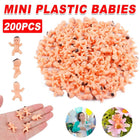 200PCS Mini Plastic Figurines for Party Games and Shower Decorations