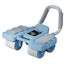 Four Wheel Abdominal Exercise Roller Elbow Support for Core Strength Training