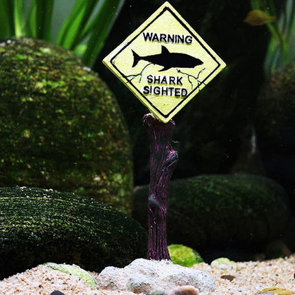 Fish Tank Aquarium Decorations Cartoon Resin Ornaments Hiding House Coral Mark