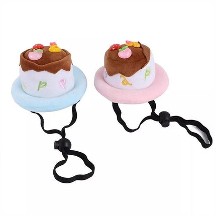 Pet Birthday Cake Hat and Triangle Towel combination Fun Party Dress Up for Pets