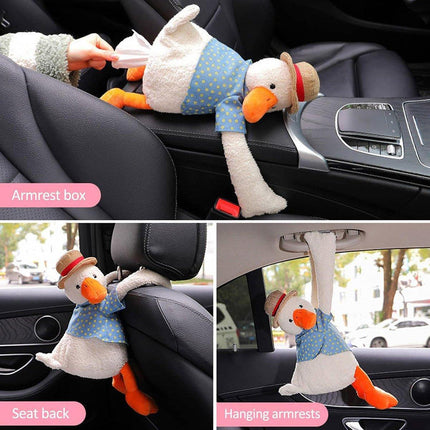 Cute Cartoon Tissue Box Holder for Car Home Female Auto Accessories Paper Case