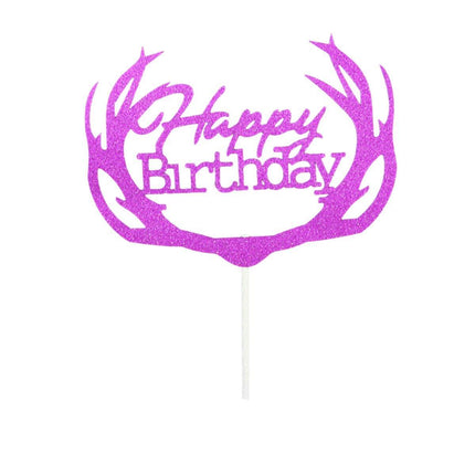 Happy Birthday Cake Topper Colour Printed Acrylic Party Decorations Au Stock - Aimall