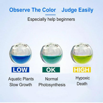 Aquatic CO2 Drop Checker Glass Aquarium Monitor Kit Accurate Fish Tank Tester