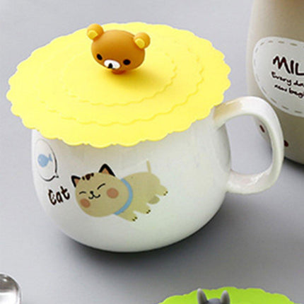 6PCS Silicone Tea Cup Lids Leak Proof Dustproof Universal Drink Covers for Mugs