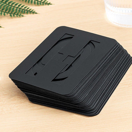 DIY Black Plastic Numerical Letter Symbol Inkjet Template for Wall Furniture