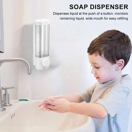 Wall Mounted Soap Dispenser Manual Press Shower Gel Bottle for Hand Sanitizer