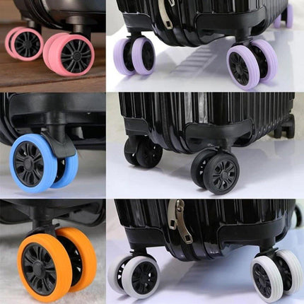 16 PCS Silicone Luggage Wheels Cover Caster Shoes Wheel Protector for Luggage - Aimall