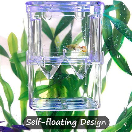 Guppy Breeding Aquarium Fish Tank Hatchery Isolation Breeder Rearing Box - Aimall