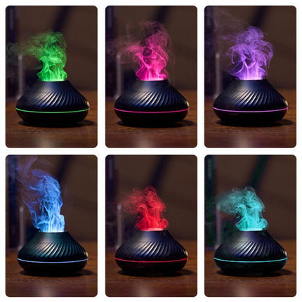 Flame Essential Oil Diffuser,Air Diffuser,Ultrasonic Aromatherapy Air Humidifier - Aimall