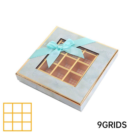 25X Valentines Day 9/12Grids Chocolate Box Gourmet Desserts Gift Display Window