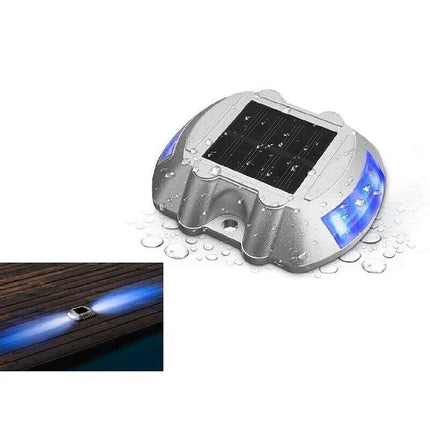 Waterproof Solar LED Powered Road Step Light Dock Light for Outdoor Driveway Dec - Aimall