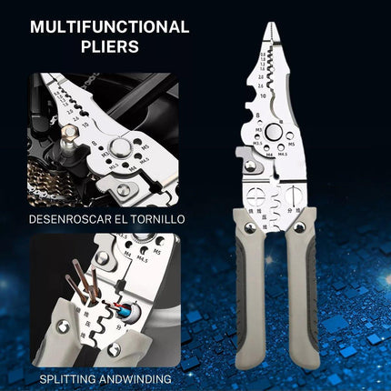 Multifunctional Wire Stripper Pliers Electric Cable Crimper and Cutter Tool Set
