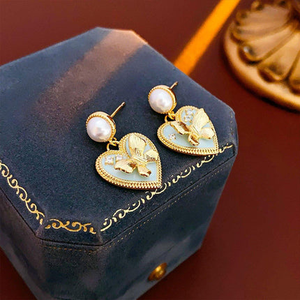 Luxury Butterfly Stud Earrings Elegant Fashion Jewelry Statement Earwear
