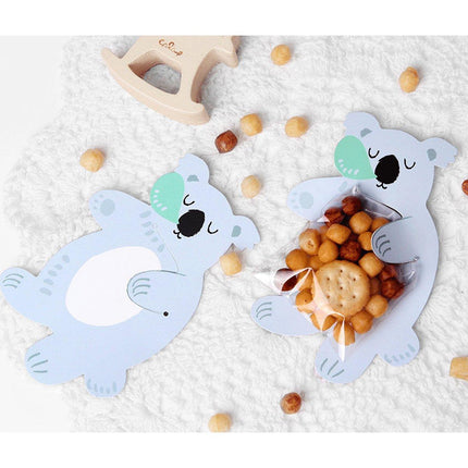 100pcs Cute 3D Cartoon Animal Candy Bags for Party Favors Birthday Gift Wrapping