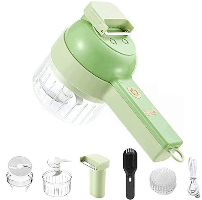 4 In 1 Mini Handheld Electric Vegetable Cutter Wireless Food Chopper Grinder Au - Aimall